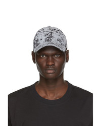 Y-3 Black And Grey Camouflage Distressed Cap