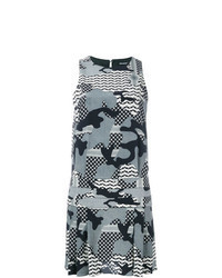 Grey Camouflage Casual Dress