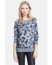 Grey Camouflage Crew-neck Sweater