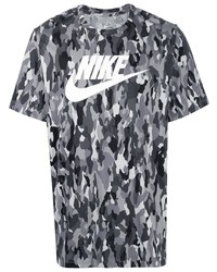 Nike Camouflage Logo Print T Shirt