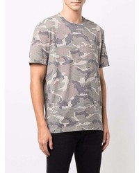 Saint Laurent Camouflage Print T Shirt