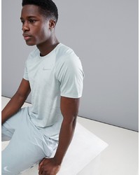 Nike Running Miler Breathe T Shirt In Grey Camo Print 904661 019