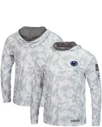 Colosseum Arctic Camo Penn State Nittany Lions Oht Military Appreciation Long Sleeve Hoodie Top At Nordstrom