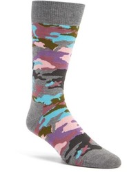 Grey Camouflage Socks