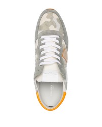 Philippe Model Paris Camouflage Panel Low Top Sneakers