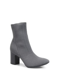 Grey Canvas Ankle Boots