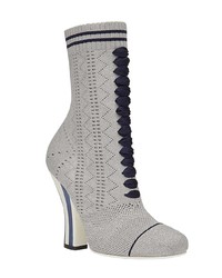 Fendi Lace Up Perforated Boots