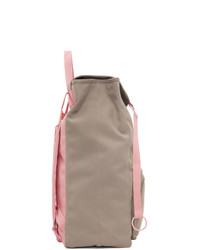 Raf Simons Grey And Pink Eastpak Edition Topload Loop Backpack
