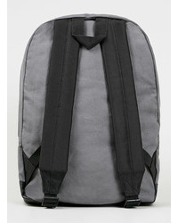 Topman Grey Canvas Backpack