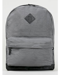 Topman Grey Canvas Backpack