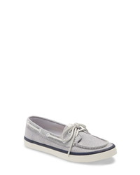 Grey Canvas Boat Shoes