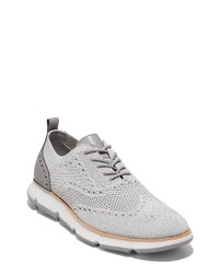 Cole Haan Zerogrand Stitch Lite Wingtip Oxford In Cool Gray At Nordstrom