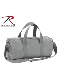 Grey Canvas Duffle Bag