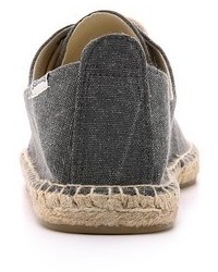 Soludos Washed Canvas Lace Up Espadrilles