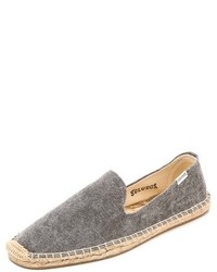 Soludos Washed Canvas Smoking Slippers