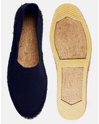 Asos Wide Fit Espadrilles In Gray And Navy 2 Pack Save