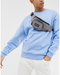 Grey Canvas Fanny Pack