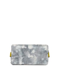 Off-White Blue And Yellow Bleached Denim Crossbody Bag
