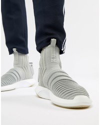adidas Originals Crazy Sock Primeknit Trainers In Grey Cq0984