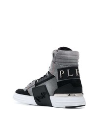 Philipp Plein Denim Phantom Kick Sneakers
