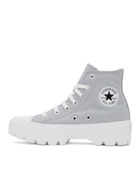 Converse Grey Chuck Taylor All Star Lugged High Top Sneakers