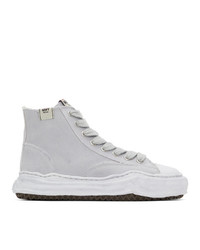 Miharayasuhiro Grey Over Dyed Og Sole Peterson High Sneakers