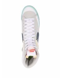 Nike Logo Patch Panelled High Top Sneakers