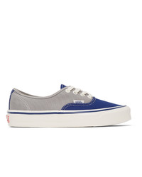 Vans Grey And Blue Og Authentic Lx Sneakers