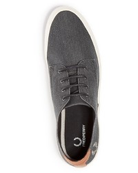 Fred Perry Savitt Printed Canvas Sneakers