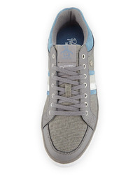 Penguin Thaw Striped Side Canvas Sneaker Gray Washed