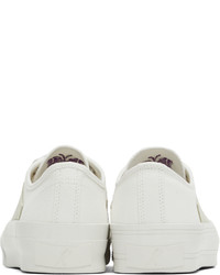 Needles White Asymmetric Ghillie Sneakers