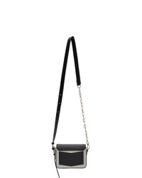 Givenchy Black And Grey Paris Bond Messenger Bag