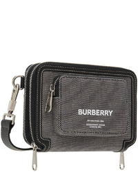 Burberry Black White Horseferry Messenger Bag
