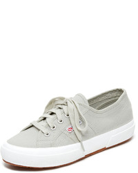 Grey Canvas Slip-on Sneakers