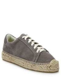 Soludos Canvas Lace Up Espadrille Platform Sneakers