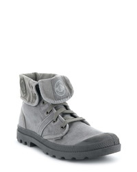 Grey Canvas Work Boots