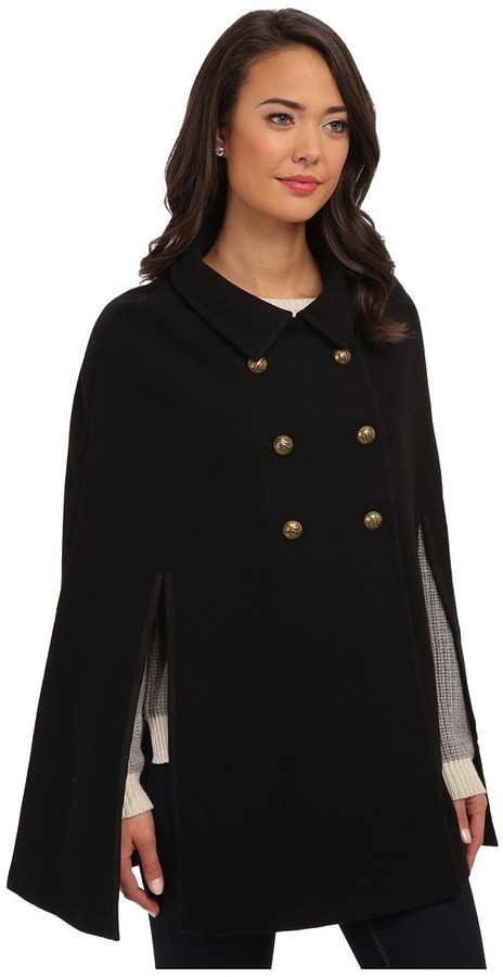 Lauren Ralph Lauren Lauren By Ralph Lauren Double Breasted Edwardian Cape,  $150 | Zappos | Lookastic