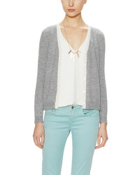 Cashmere Cropped Ballet Cardigan