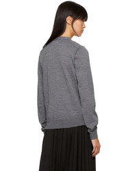 Comme des Garcons Comme Des Garons Comme Des Garons Grey Wool Double Front Cardigan