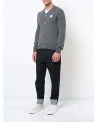 Comme Des Garcons Play Comme Des Garons Play Cardigan With White Heart