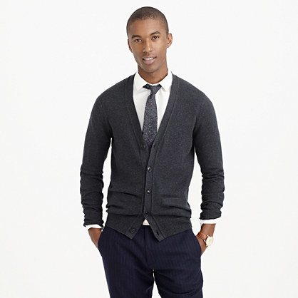 j crew cotton cashmere cardigan