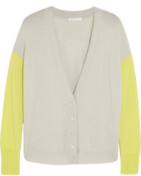 Duffy Two Tone Cashmere Cardigan