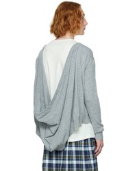 Bless Gray N68 Extended Cardigan