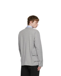 Comme des Garcons Homme Grey Double Faced Cardigan