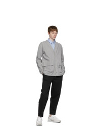 Comme des Garcons Homme Grey Double Faced Cardigan