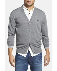 Lacoste deals grey cardigan