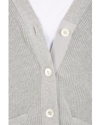 Sacai Luck Bi Color Cardigan Grey