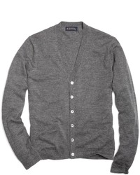 Brooks Brothers Merino Wool Button Front Cardigan
