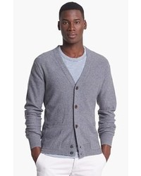 Paul Smith Jeans Cardigan With Elbow Patches Grey Small