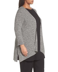 Eileen Fisher Plus Size Angled Long Cardigan